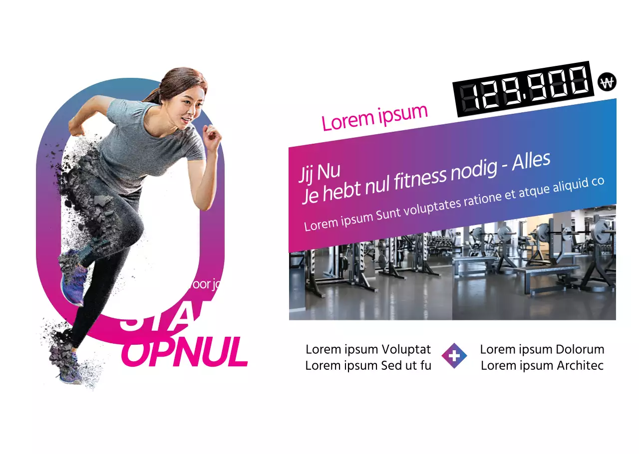 Verloop Dynamische Gym Event Transparanten