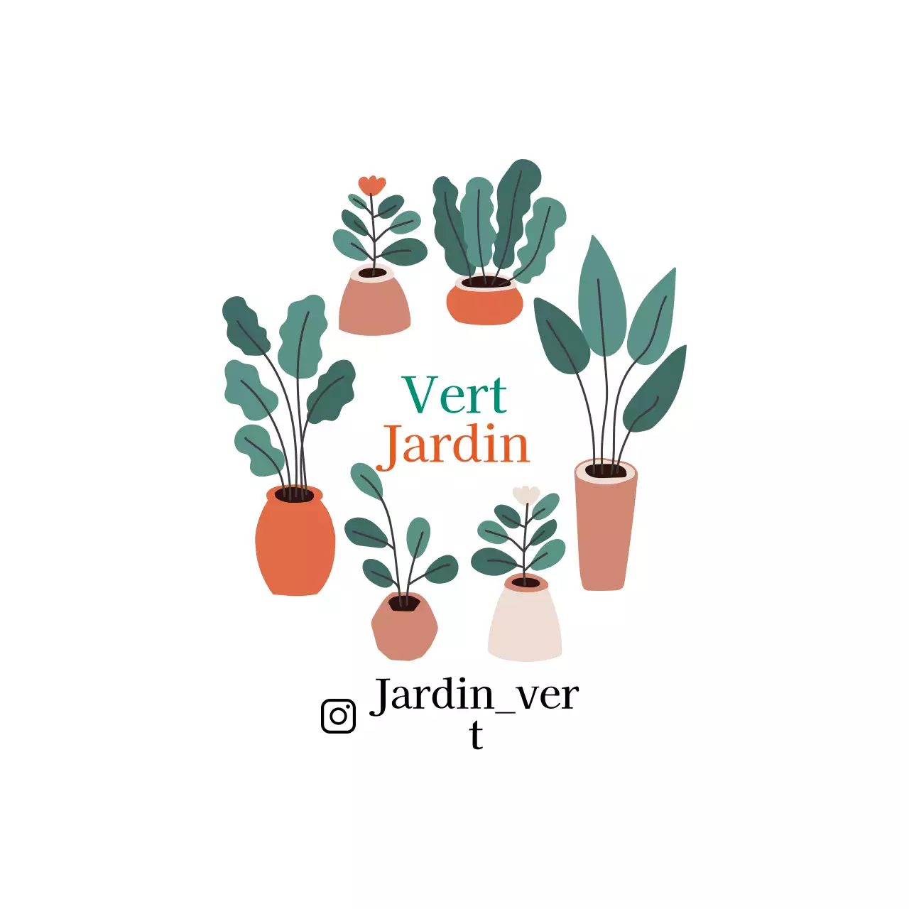 Étiquettes de jardin botanique propres et illustrées en blanc