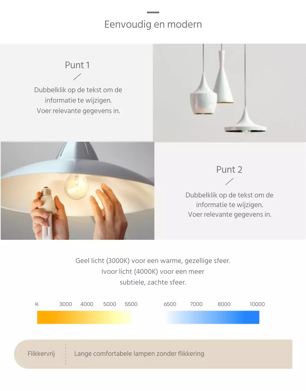 Detailpagina eenvoudige grijze binnenverlichting