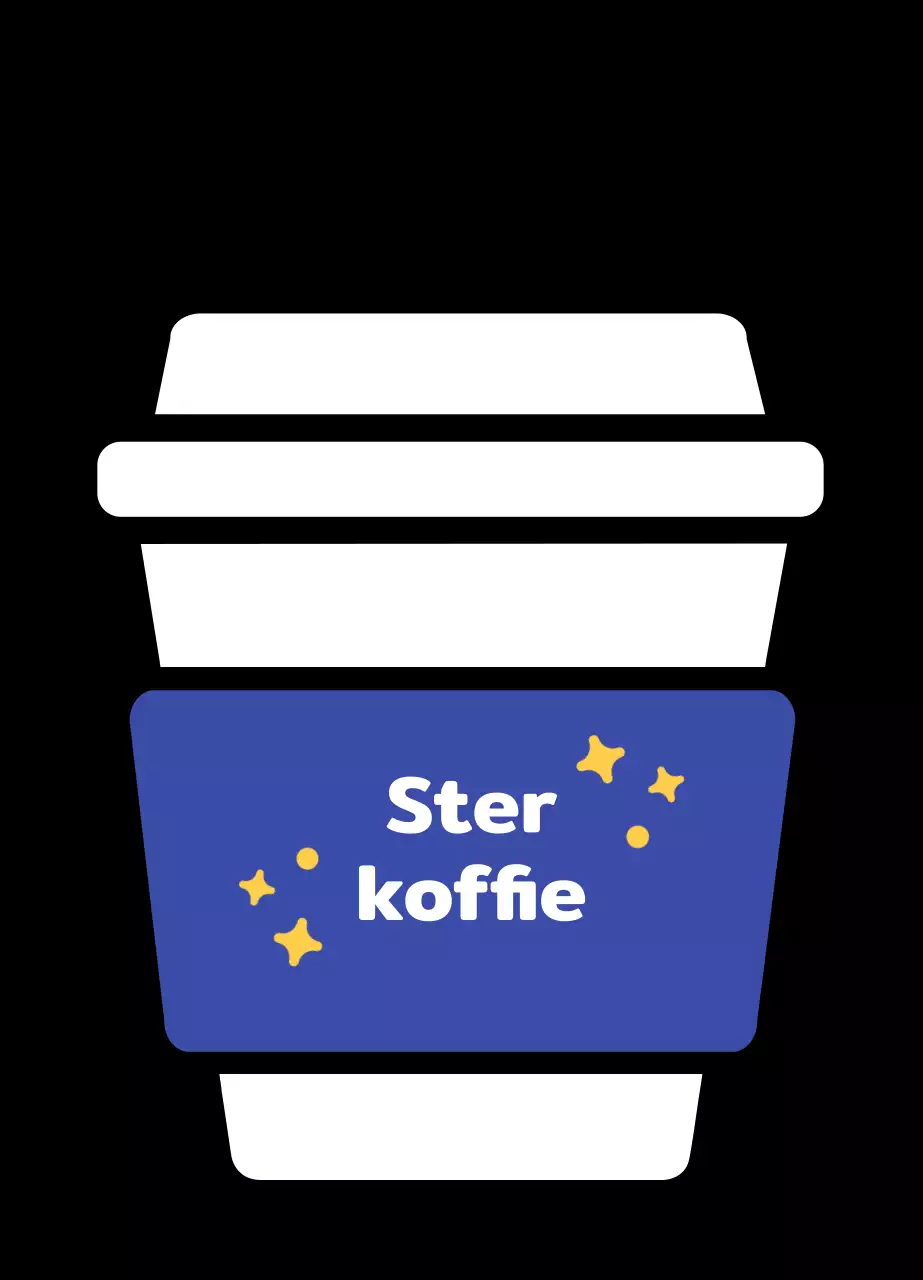 Paarse Cafe papieren beker acryl sleutelhanger