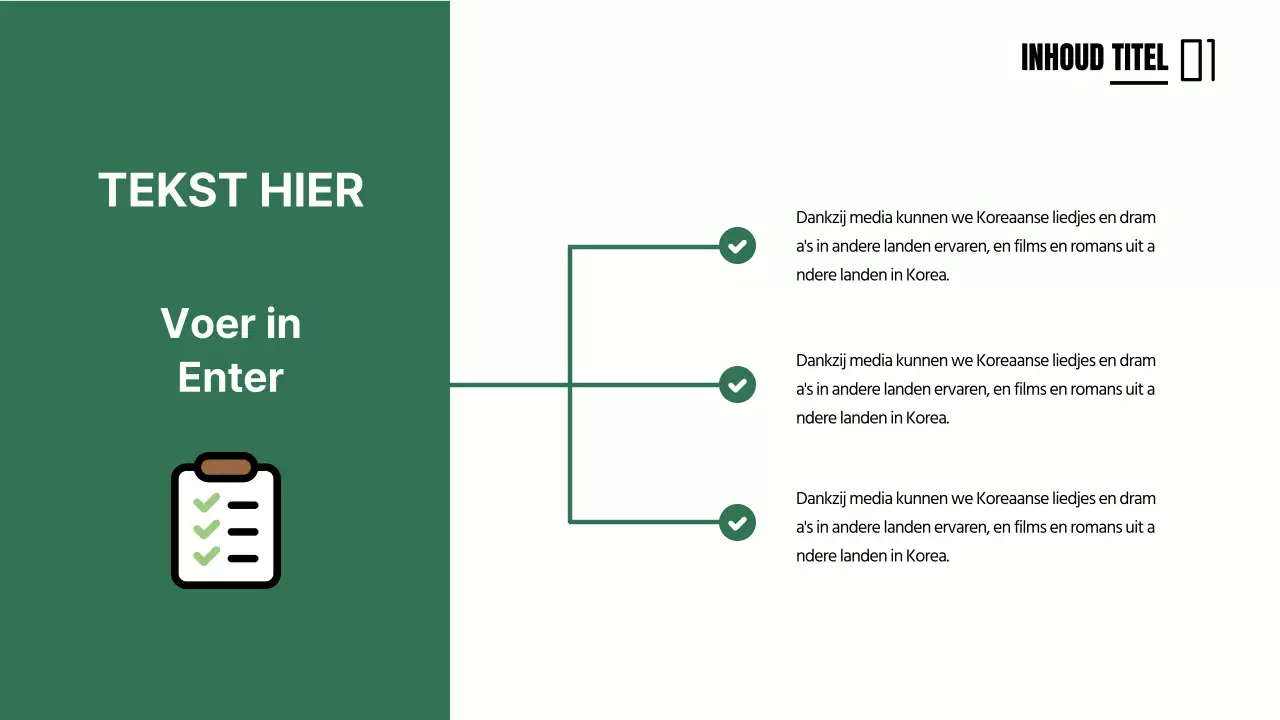 Schattige Concept Agenda in Groene Kleuren