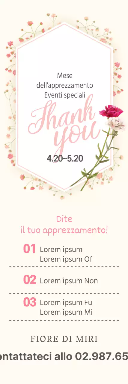 Striscione dell'evento in avorio