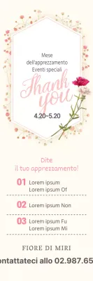 Striscione dell'evento in avorio