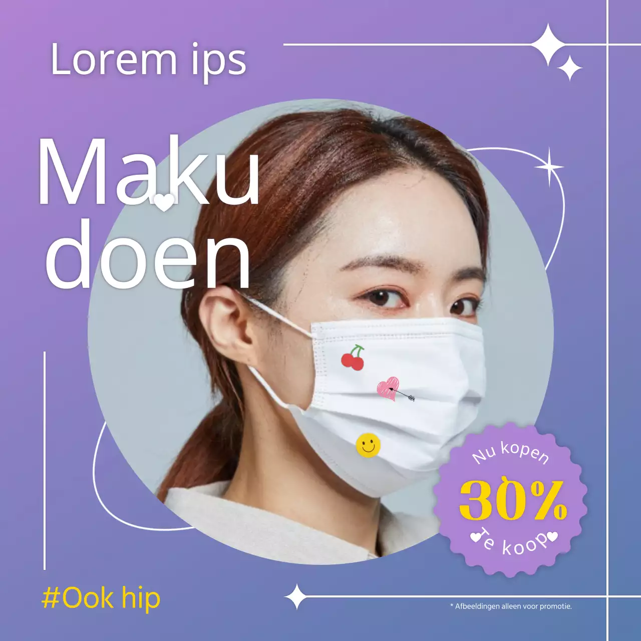 Paars verloop maku korting informatie