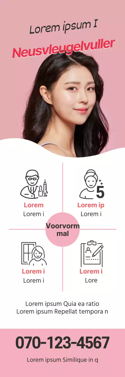 Roze plastische chirurgie brugvuller