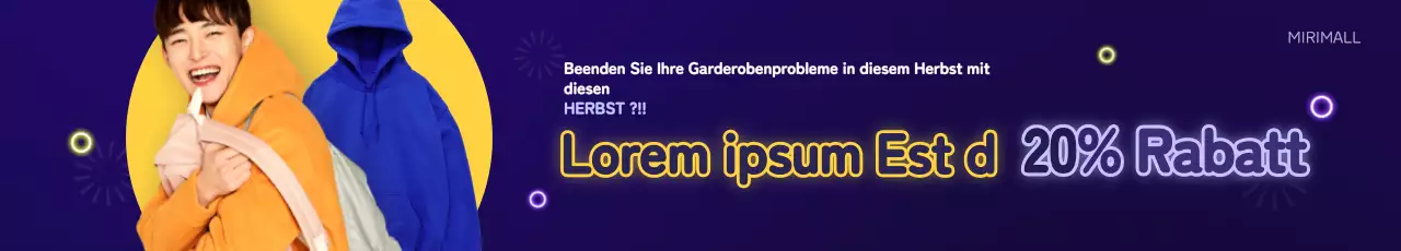 Neongelbes und blaues Bekleidungskonzept