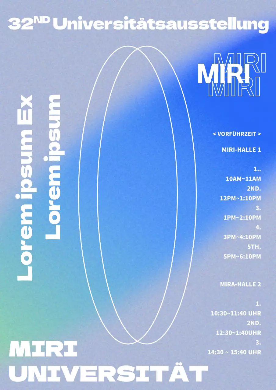 Eine einfache Abschlussfeier mit einem dezenten blauen Farbverlauf