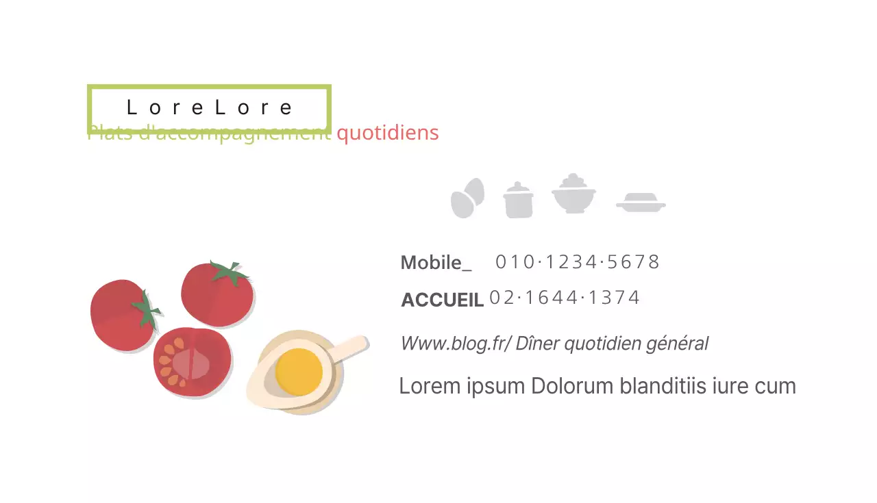 Plats d'accompagnement quotidiens