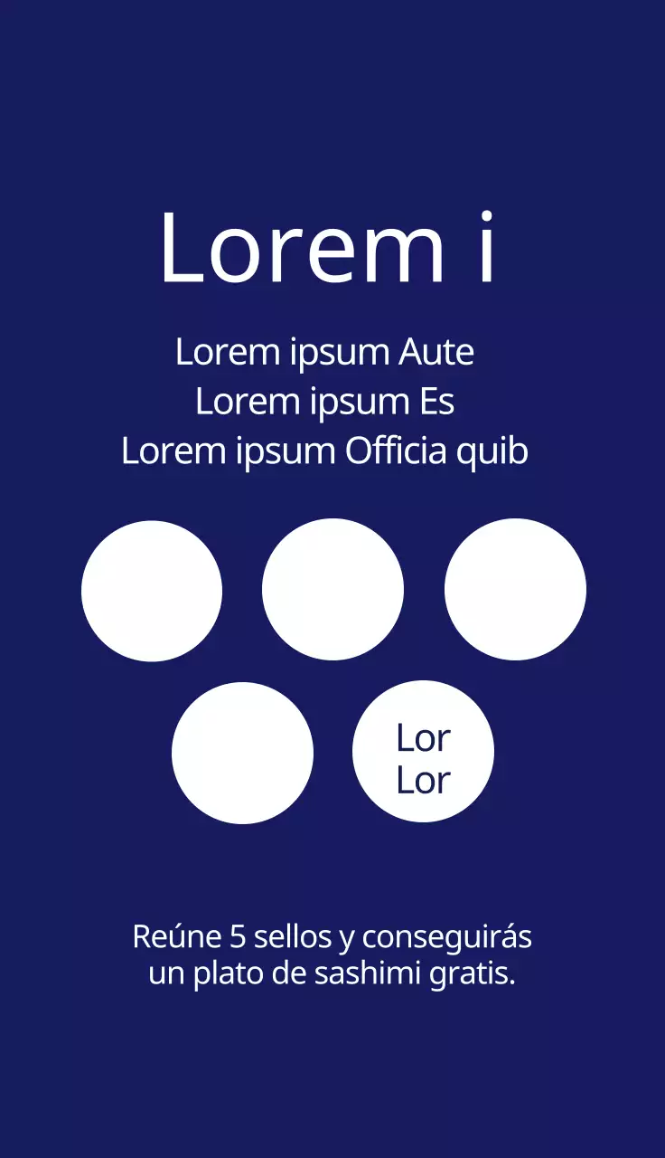 Lindo restaurante sashimi con ilustración azul