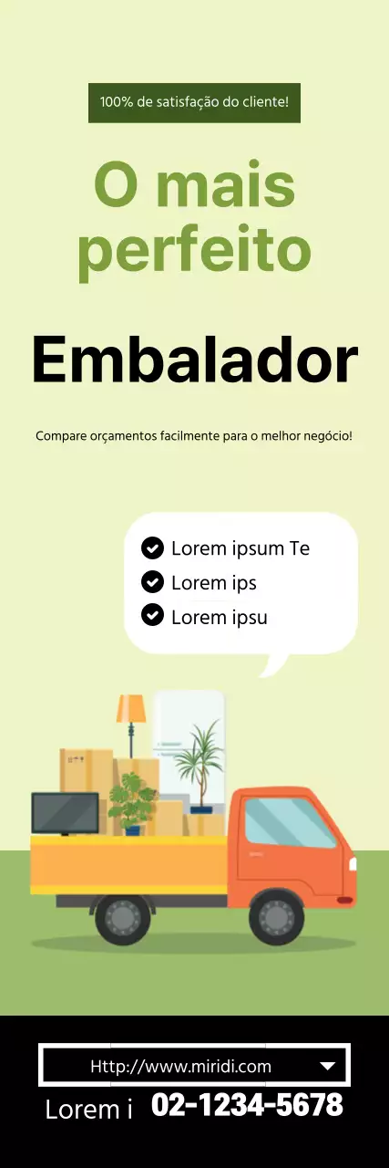 Ilustração verde Embalagem limpa promove a mudança