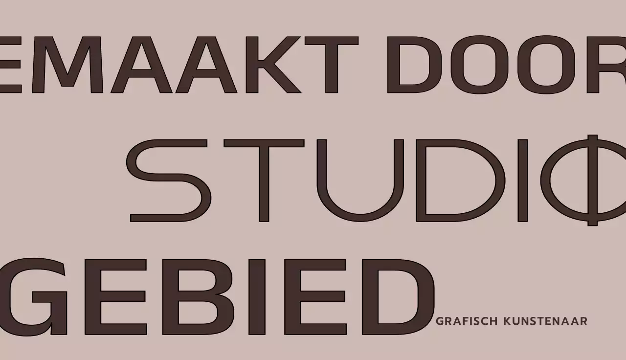 Classy designer visitekaartje in bruin en wit