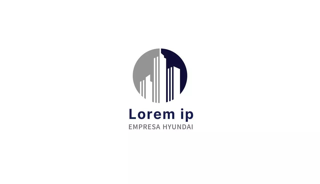 Logotipo azul limpio negocio corporativo