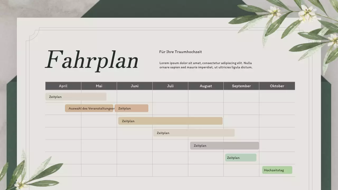 Hochzeitsplanung mit einem grünen Einladungskonzept