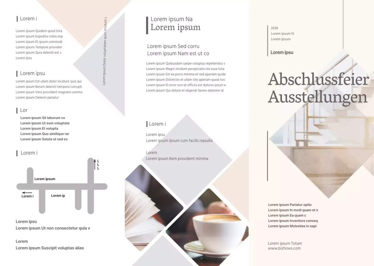 Informationen über Graduierungsausstellungen im modernen Stil