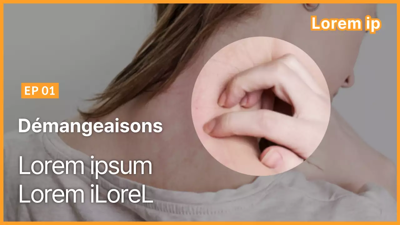 Orange Simple YouTube Thumbnail Itching