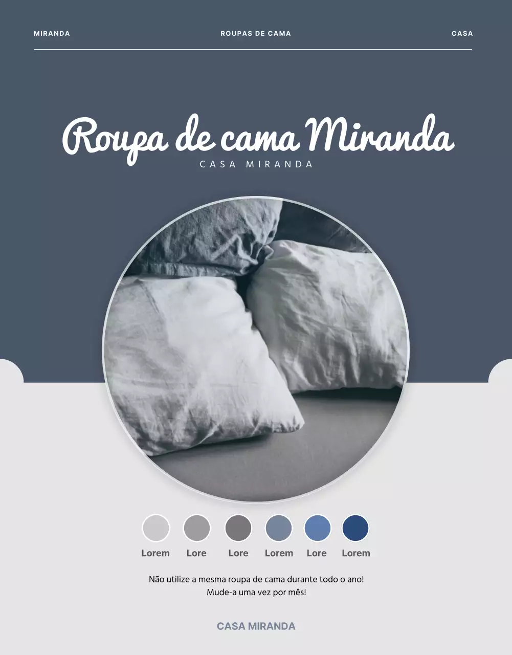 Página de pormenor da roupa de cama roxa e cinzenta