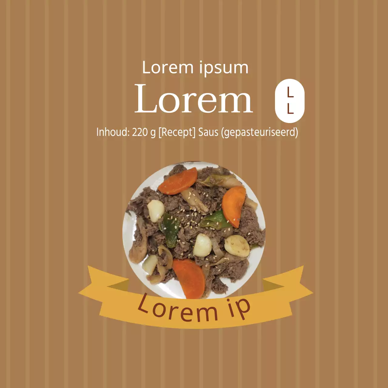 Vintage Teriyaki Saus Kruiden Etiket