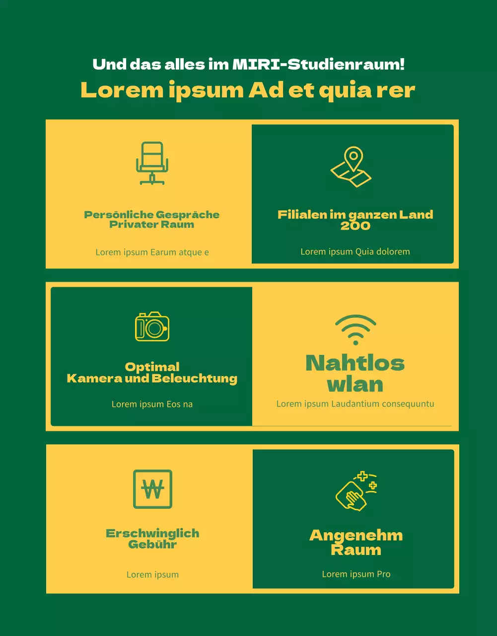StudyCafe Face-to-Face-Interview in grüner und gelber Ausstrahlung