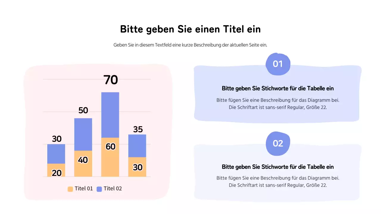 Balkendiagramme in pastellfarbener geometrischer Form