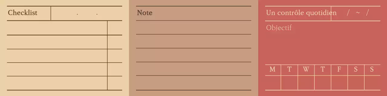 Bloc-notes aux couleurs chaudes