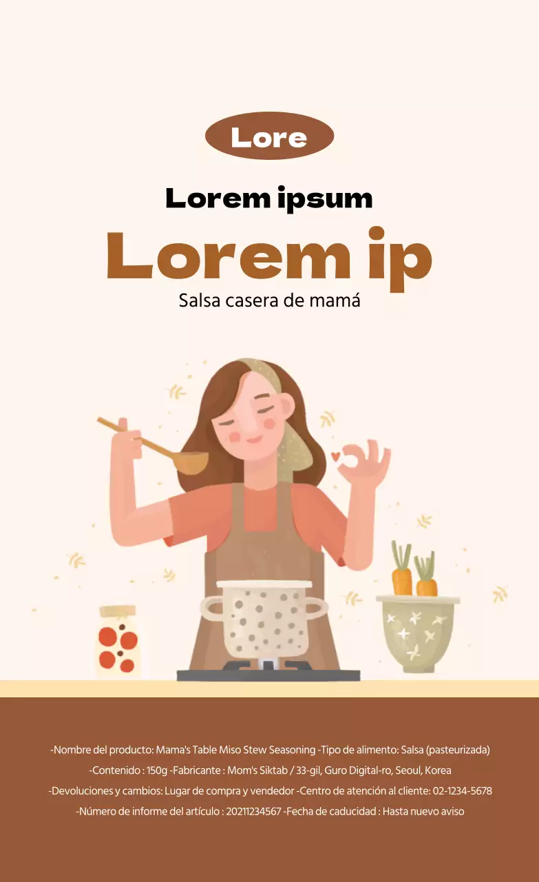 Condimento para estofado Brown Mama Miso