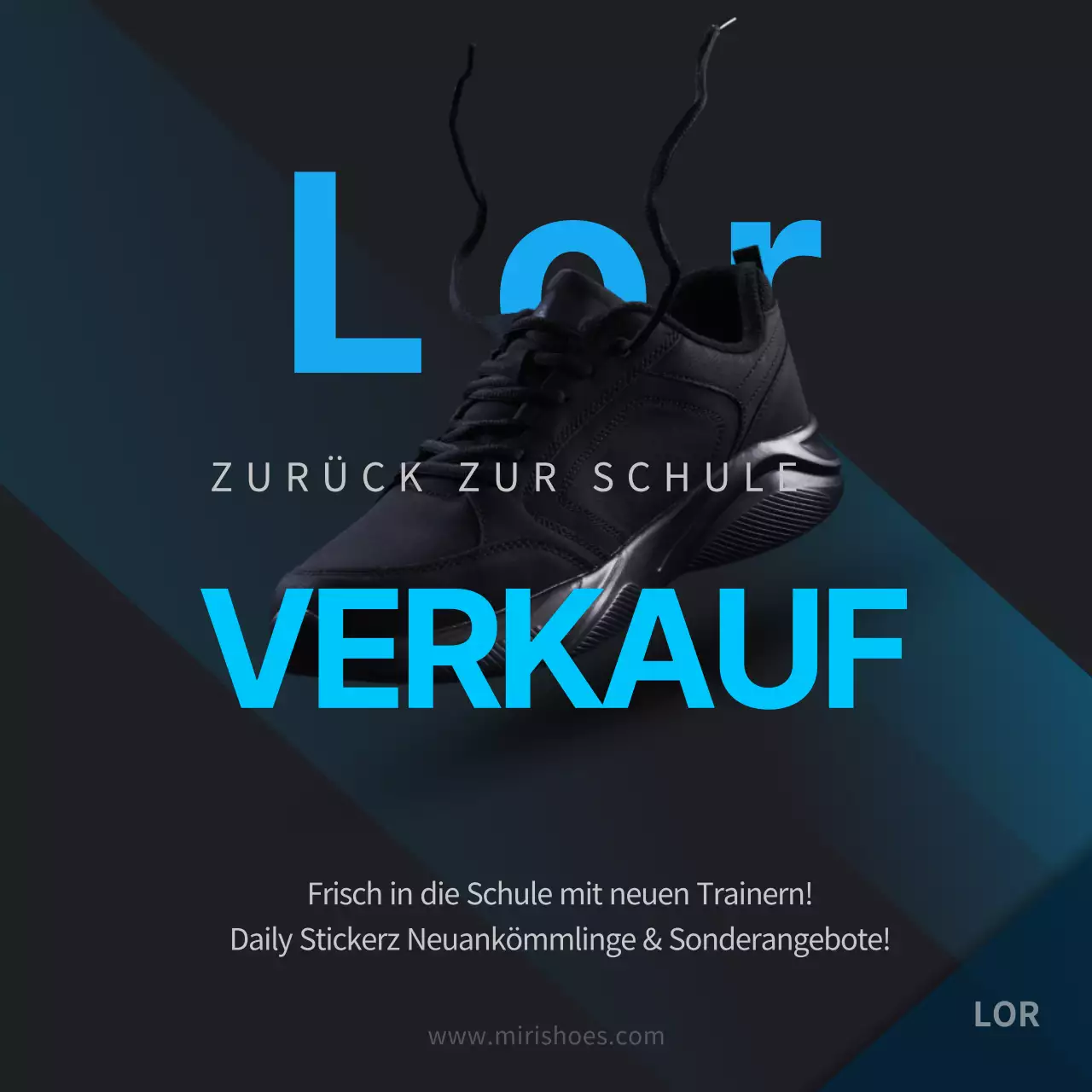 Verkaufsveranstaltungen zur Eröffnung von Schuhen