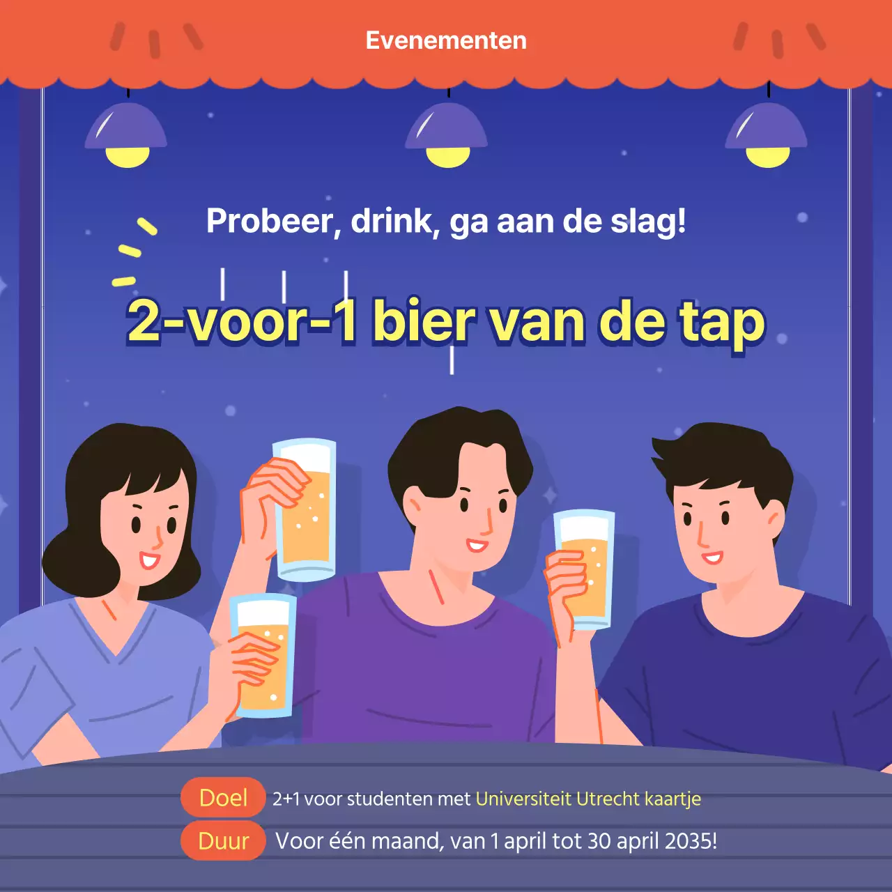 Koop een, krijg een deal op blauw en rood pocha tapbier