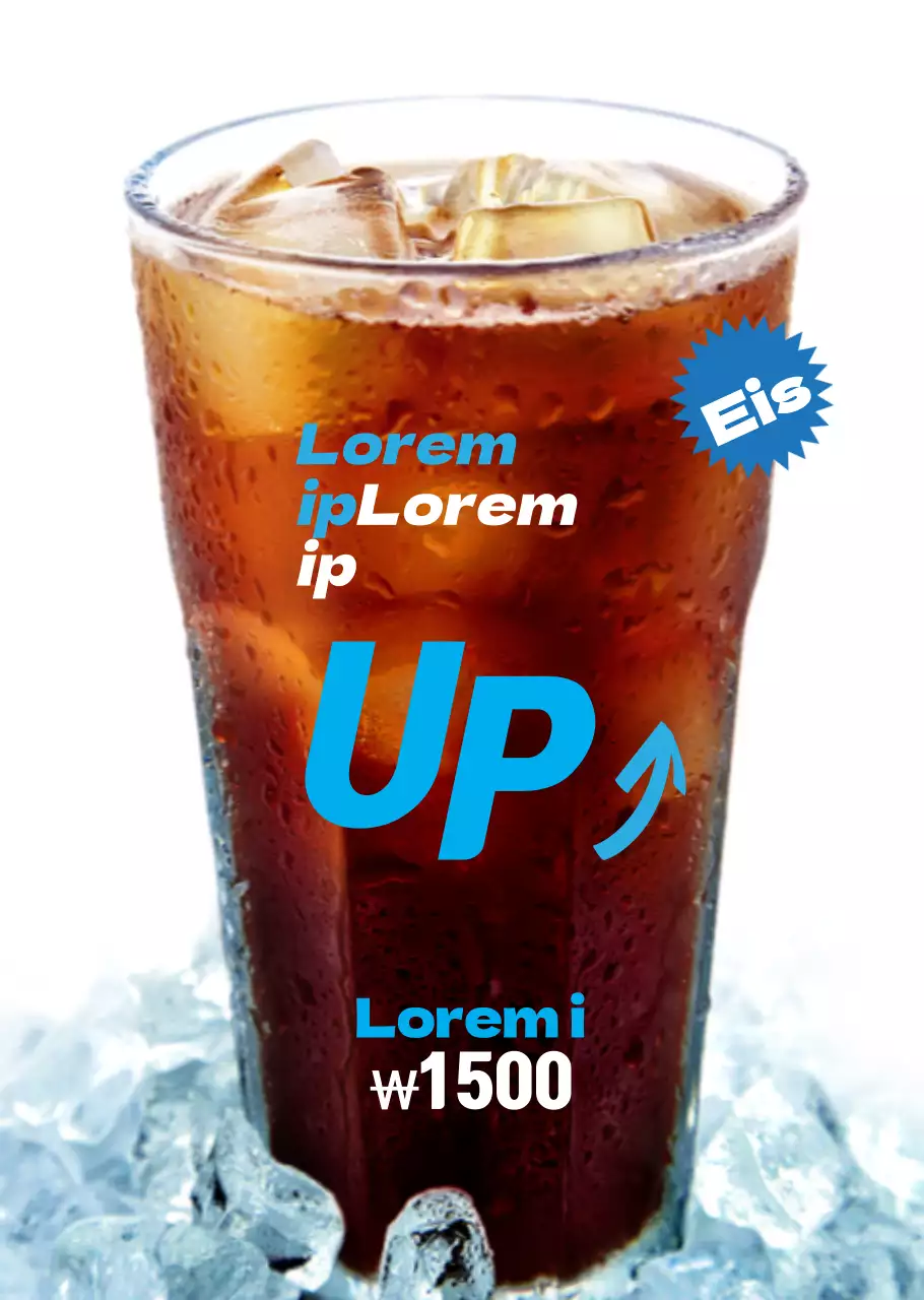 Size-up mit einfachem Titel und Kaffeebetonung