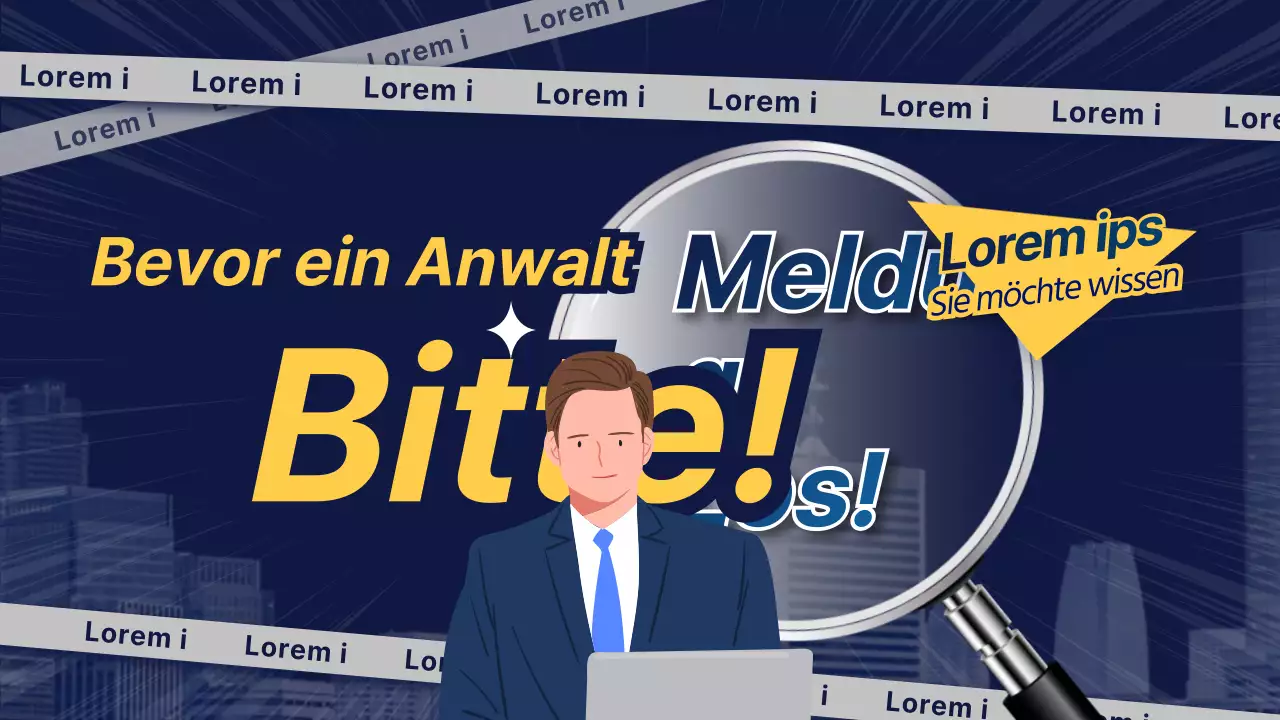 Marineblaues und gelbes Anwaltsthema