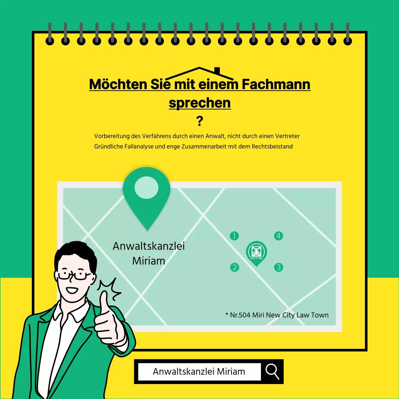 Gelbe und grüne RechtsberatungskarteNews