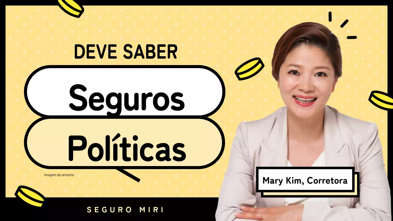 Introdução de informações de seguro bonitas em amarelo e preto