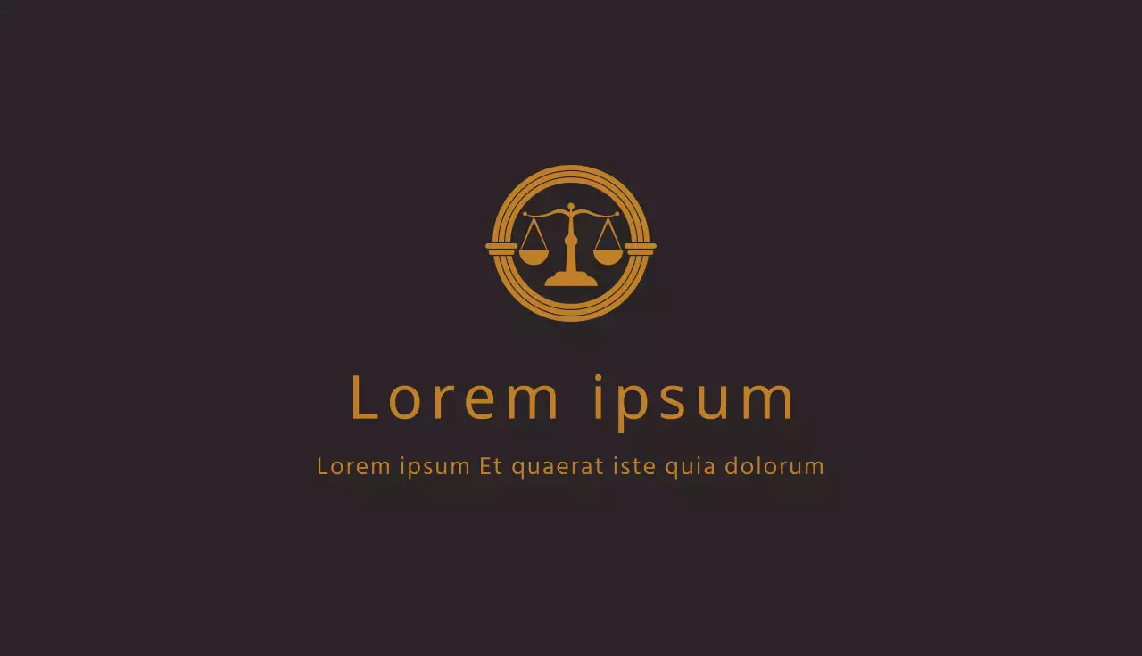 braunes Logo sauberes Kanzleigeschäft