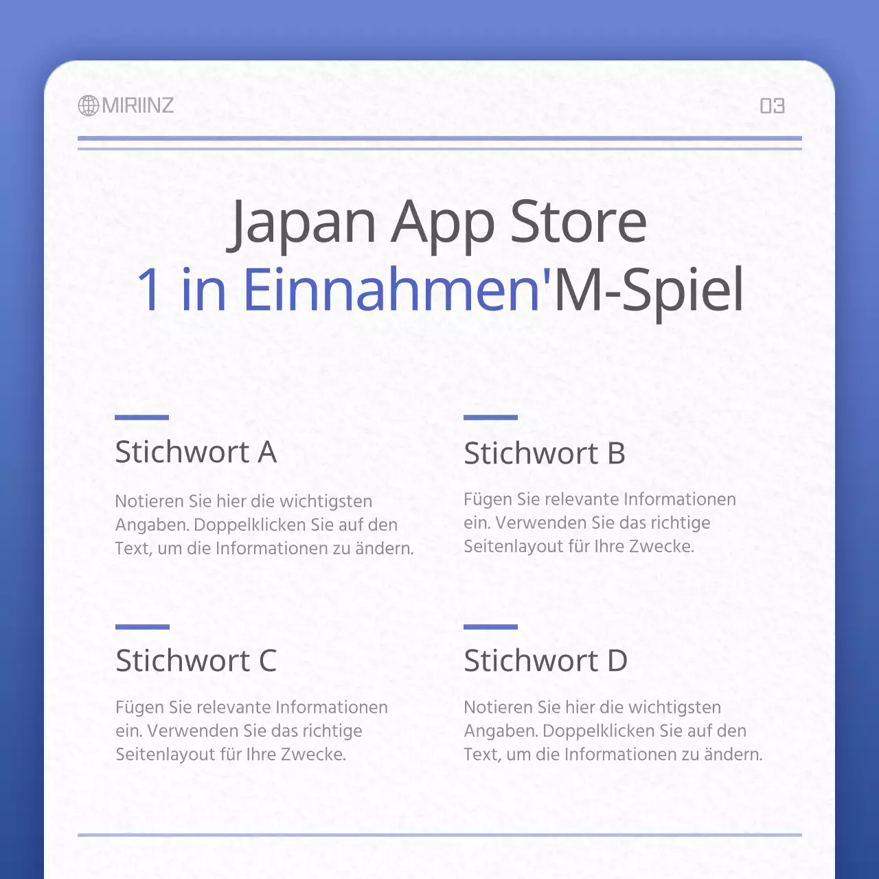 Papier Textur Karte in Blau und GrauConcept NewsClipping