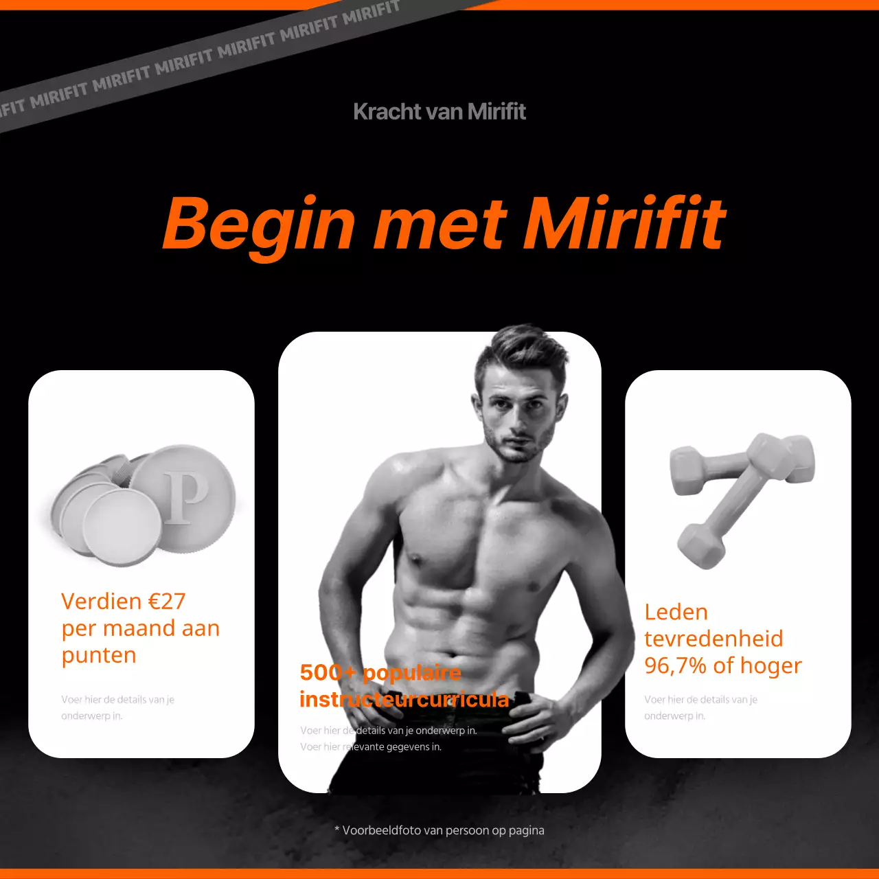 Introductie van zwarte en oranje in-persoonsservices aan huis