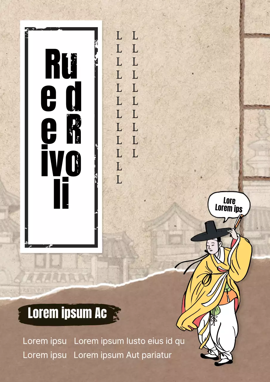 L'événement Yipchun Daegil avec un concept de livre à l'ancienne