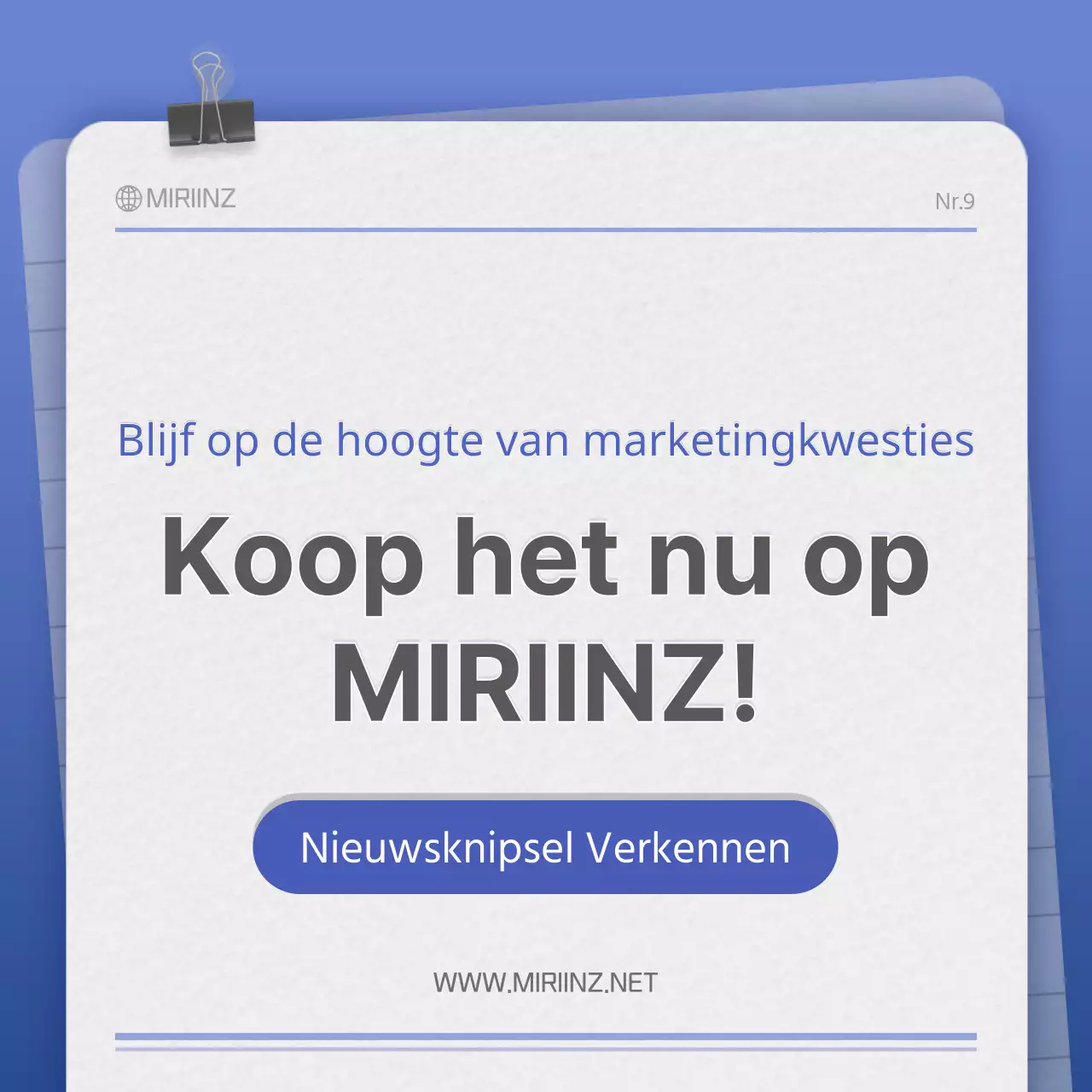 Papierstructuurkaart in blauw en grijsConcept NewsClipping