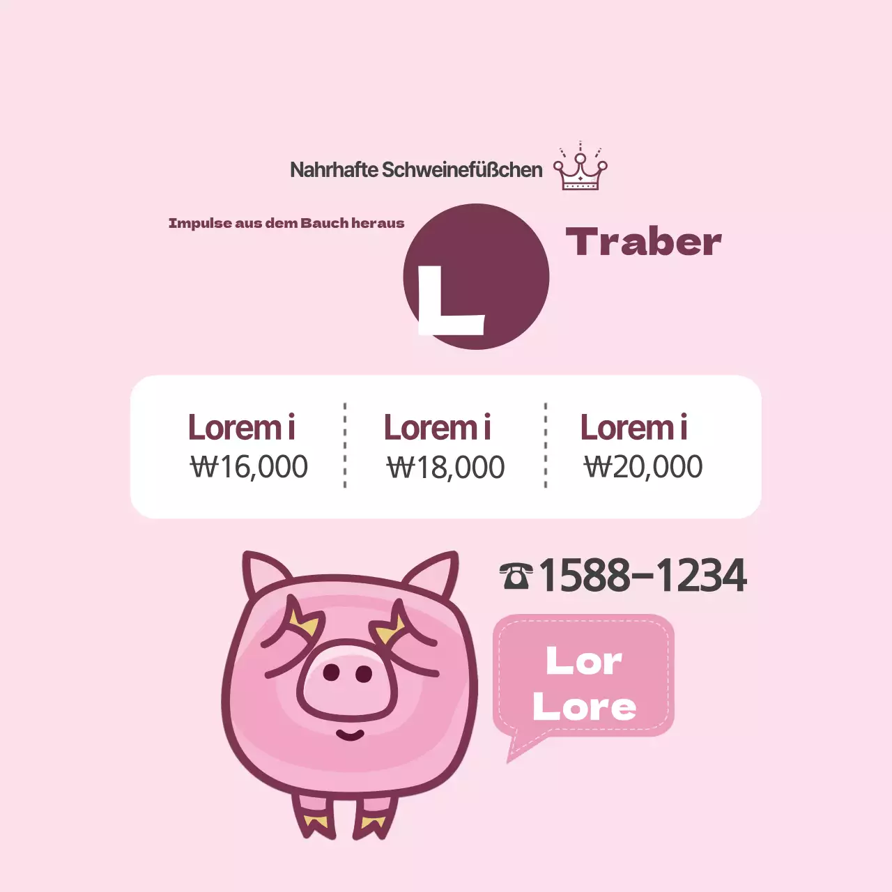 Nahrhafte Schweinefüßchen