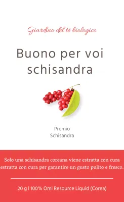 Adesivo semplice al succo di schisandra rossa