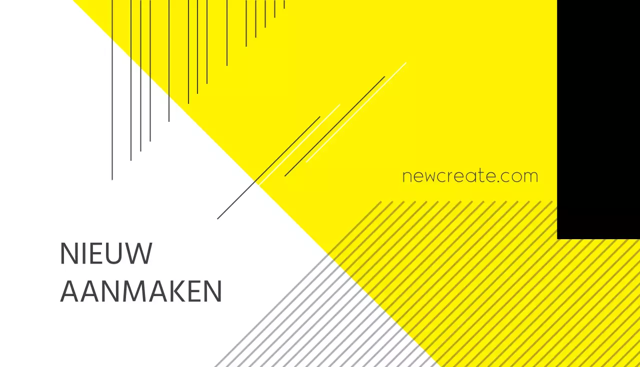 Nieuw maken