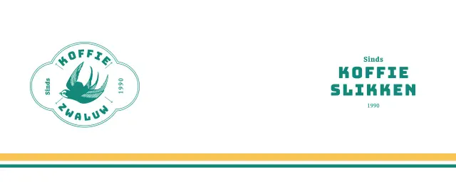 Turquoise vintage logo mok