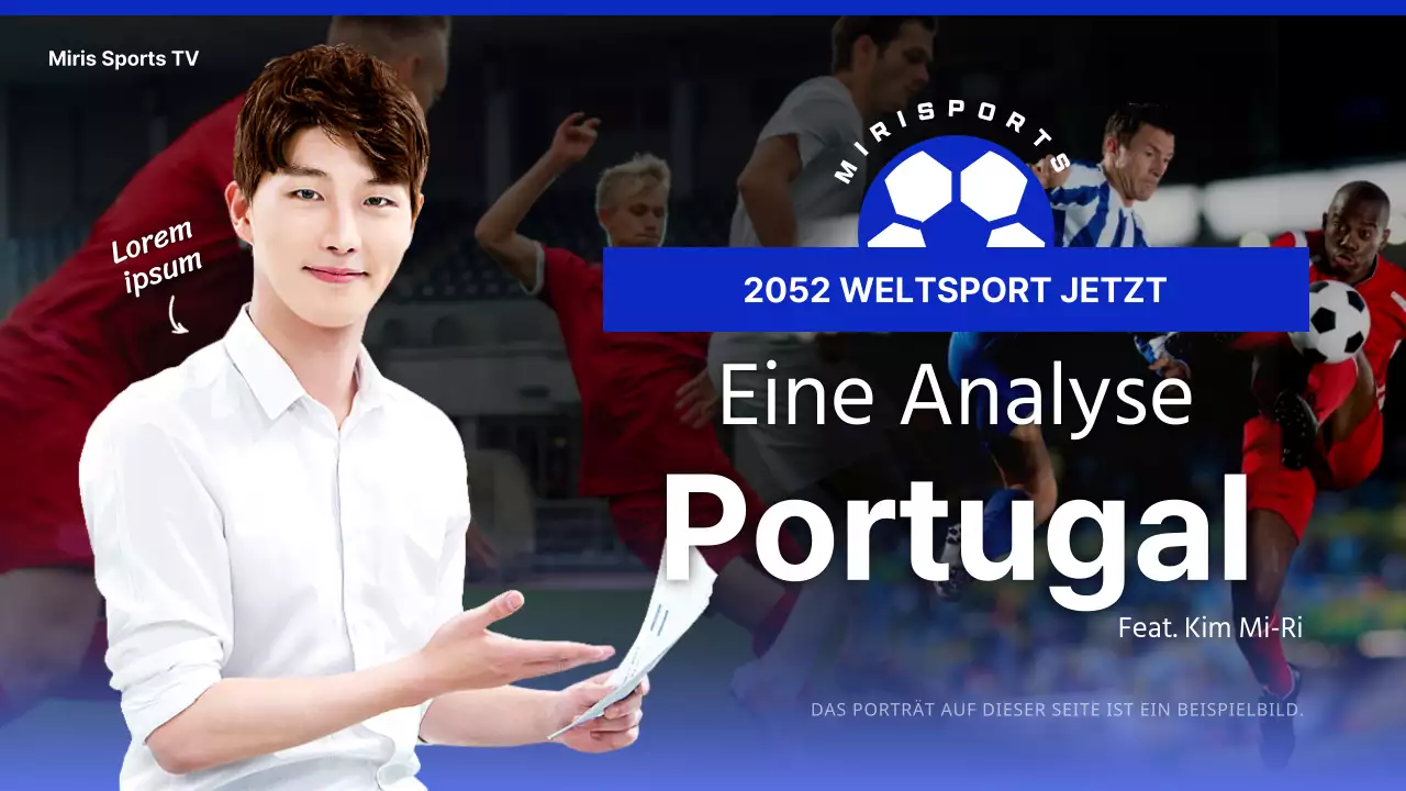 Analyse von Fußballspielen in Blau und Weiß