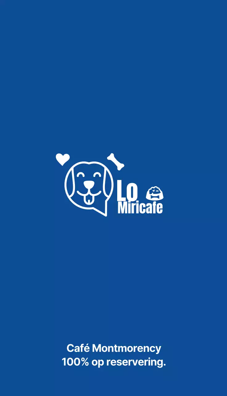 blauwe illustratie eenvoudig dier café