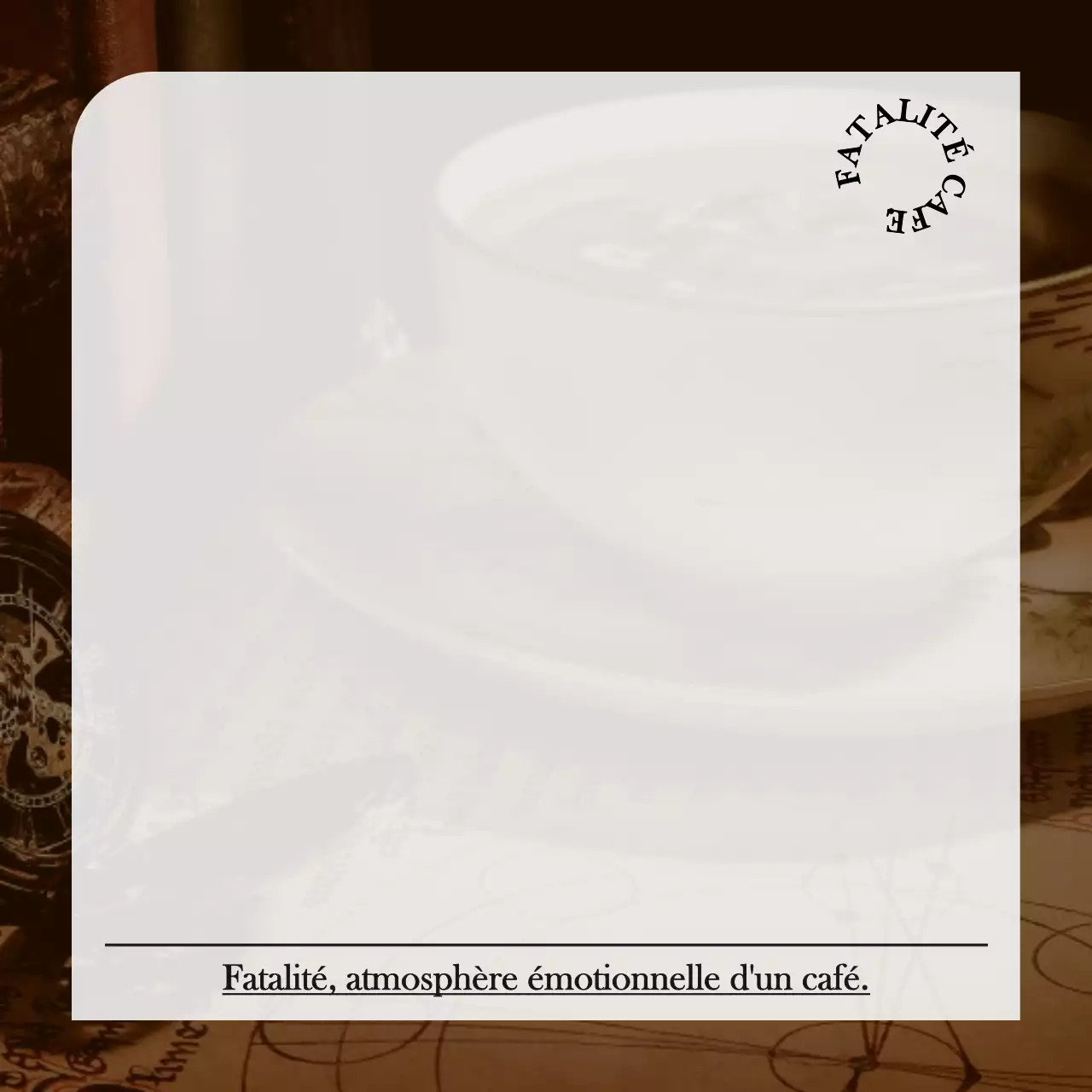 Fond photographique simple et émotionnel en noir et blanc pâle pour un concept de café marchandise