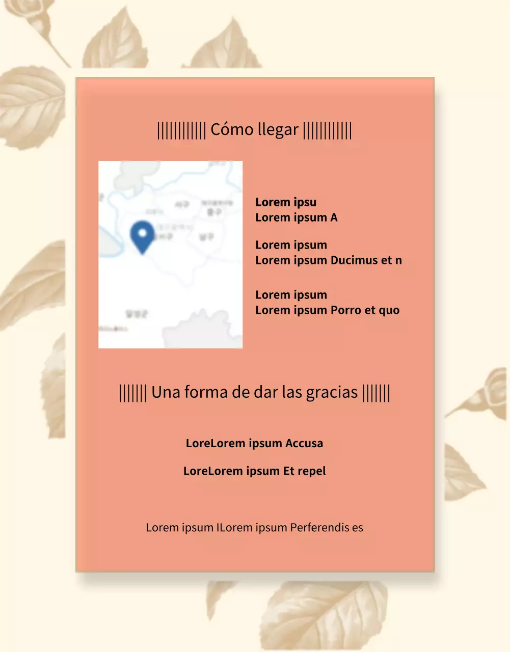 Detalles de la invitación de boda