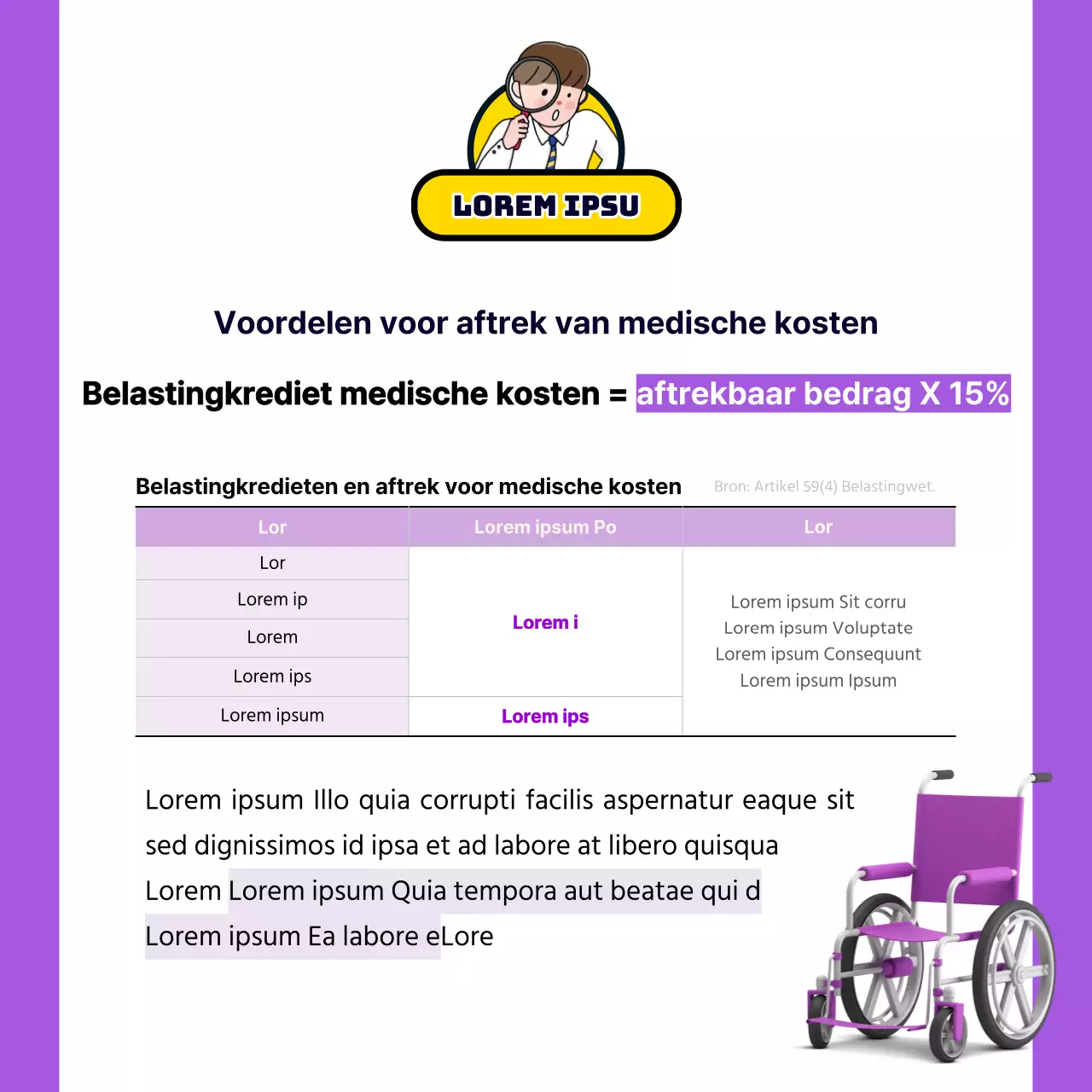 Eindejaarsreconciliatie met schattige paarse en gele illustraties