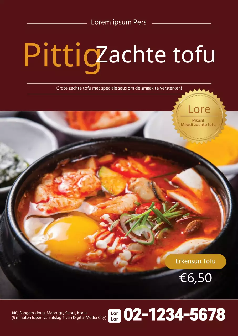 Bruine Erken Zachte Tofu promoten