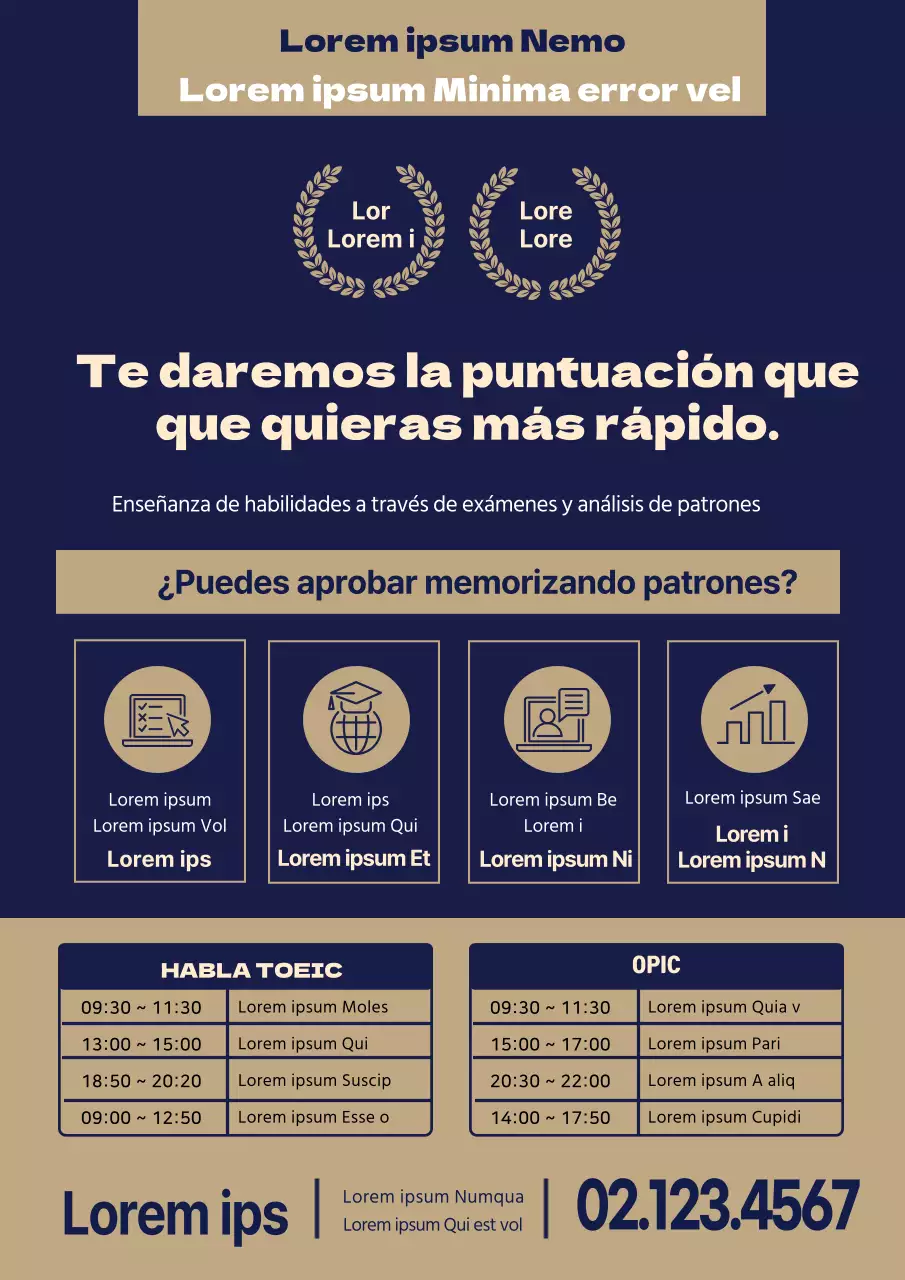 Azul con letras doradasPromociona tu colegio