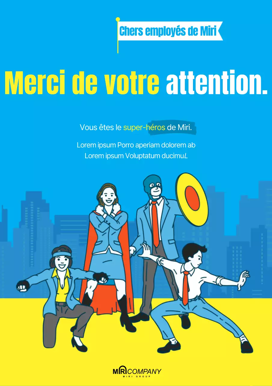 Un joli billet bleu et jaune pour remercier les travailleurs