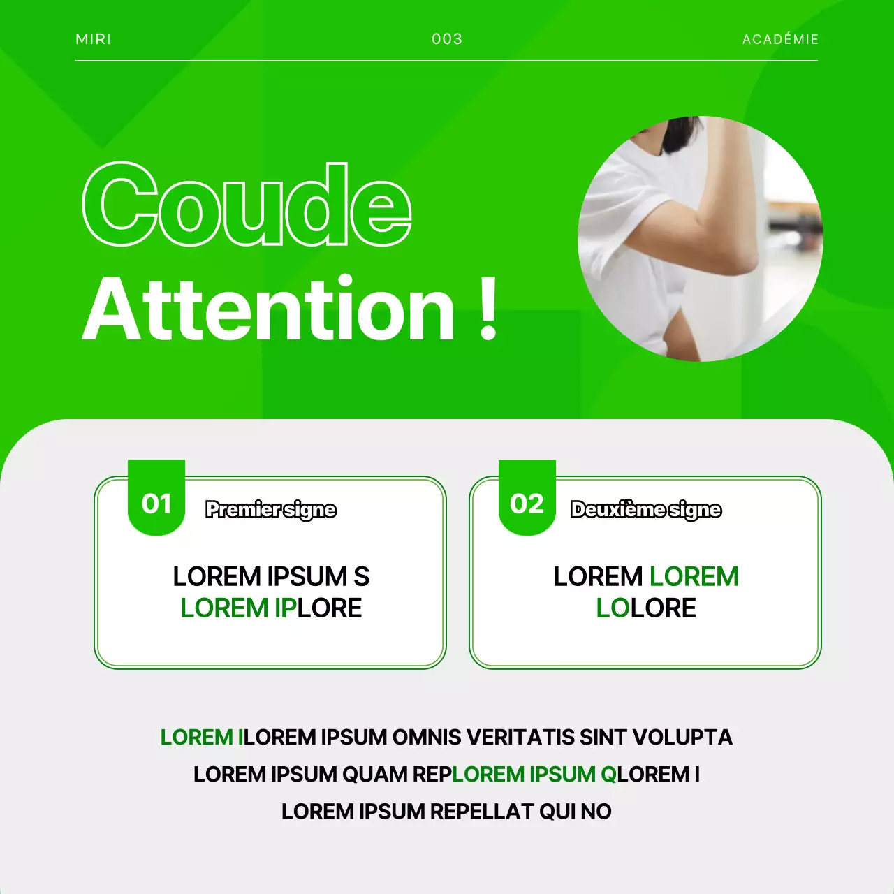 Blessures au golf chez les cartes vertes et grises