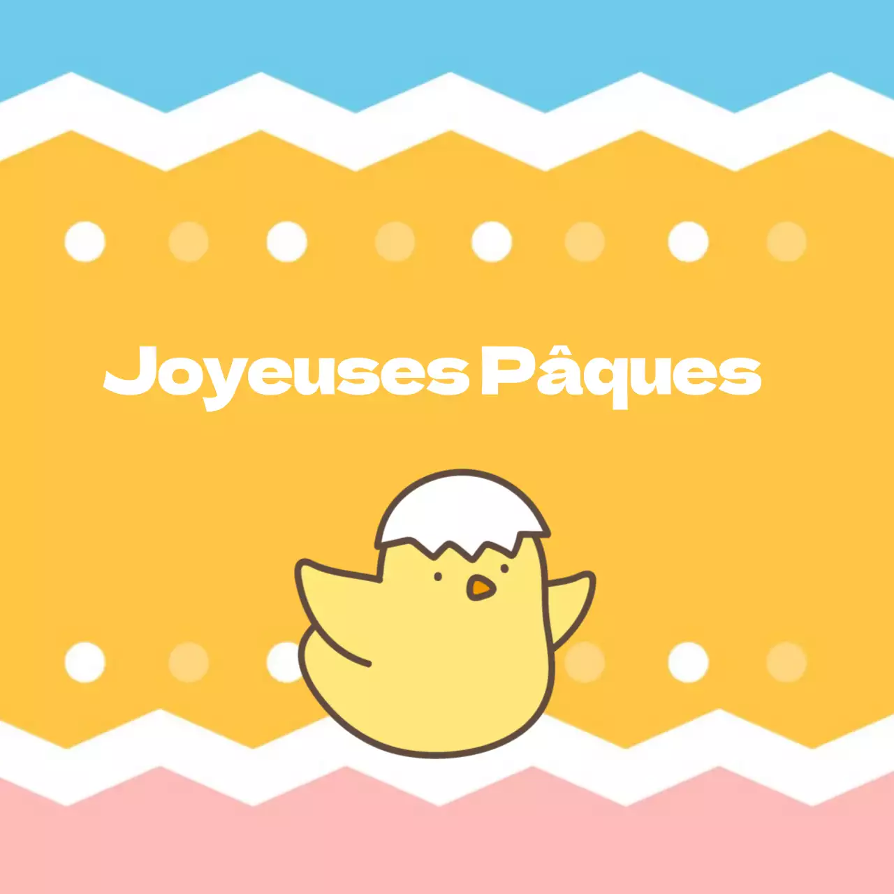 Modèle d'autocollants mignons pour l'église de Pâques